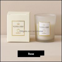 Wholesale Décor Gardenromantic Scented Candle Natural Floral Flowers Fragrance Rose Lily Smokeless Candles Home Decoration Wedding Wax Drop Delivery