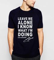 Wholesale Men s T Shirts Personality T Shirts Leave Me Alone I Know What I m Doing Letters Cotton Casual Streetwear T shirt Color Top Tee