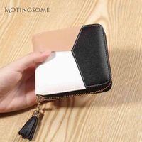 Wholesale Wallets Cute Womens And Purses Slim Mini Square Tassel Zipper Short Style Lovely Wallet Card Holder Luxury Design