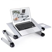 Wholesale US stock Adjustable Height Laptop Desk Stand for Bed Portable Lap Foldable Table Workstation Notebook RiserErgonomic Computer Tray Reading Holder Standing a42