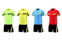 Wholesale New designs referee soccer jersey football shirt judge uniform breathable sets uniforms kits