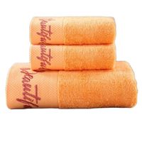 Wholesale Towel AHSNME Warm Orange Custom LOGO Face Bath El SPA Nail Salon Barber DIY Name Message Wishes Telephone