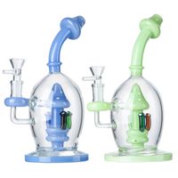 Wholesale Ball Style Unique Glass Bong Mushroom Hookahs Showerhead Perc Percolator Oil Dab Rigs Water Pipes With mm Bowl New Arrivals WP2192