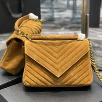 Wholesale Designer Handbags brown frosted cowhide chevron quilted envelope bag top A quality cross body purses women luxury chain shoulder bags