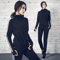 Wholesale Spot Factory Direct Sales Three Piece Set Yoga Exercise Suit Womens Gym Running Quick Drying Clothes Loose Workout Clothes Soccer Jersey