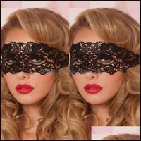 Wholesale Party Masks Festive Supplies Home Garden Gothic Style Black Sexy Lace Mask Cutout Eye For Halloween Masquerade Fancy Dress Costume Drop De