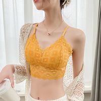 Wholesale the New Style of Beautiful Back Sexy Breast Wrapping Without Steel Ring Padded Vest Suspender Bra with Thin Shoulder Strap and p3v OFJT