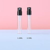 Wholesale Spraying Bottle ML ML Small Watering Clear Perfume Tube Fine Mist Cosmetics Sample Vial with Black Snap Sprayer