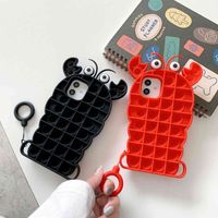 Wholesale Fidget Toys Crayfish Pattern IPhone Promax Case Accessories Simple Buddle Phone Shell For Apple X Plus GG317NMG