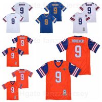 Wholesale Movie Mud Dogs Bourbon Bowl Football Bobby Boucher Jersey Men The Waterboy Adam Sandler All Stitched Team Orange Color Blue Away White Breathable University