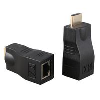 Wholesale 1 M Extender To RJ45 Over Cat e Network LAN Ethernet Adapter Audio Cables Connectors