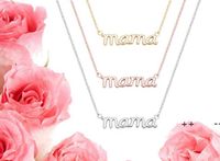 Wholesale Small Mama Mom Mommy Letters Necklace Stamped Word Initial Love Alphabet Mother Necklaces for Thanksgiving Mother s Day Gifts RRD11504