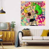 Wholesale Boxing Home Decor Large Oil Painting On Canvas Handcrafts HD Print Wall Art Pictures Customization is acceptable