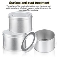 Wholesale Aluminum Tins Jars Metal Round Tin Containers Storage Gift Boxes with Clear Top Window Home Baking Mold Cake Pan GWD1124
