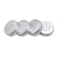 Wholesale 2oz ml empty aluminum tins cans screw lid with hollow pattern for scented candle air freshener