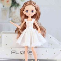 Wholesale Edition Joint Moveable Body cm Doll Purple Brown Eyes with Fashion Clothes Shoes Style Dress Up Baby Dolls DIY Toy