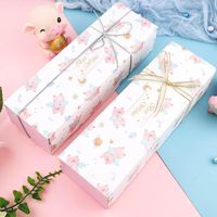 Wholesale Gift Wrap Creative Cute Pig Cookie Box Wedding Party Nougat Candy Pineapple Cake Packaging Paper Boxes Decorative Bags