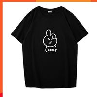 Wholesale T Shirt Summer Clothes Simple Style Short sleeved Loose Blouse Bottoming Shirt Bt21 for Boys and Girls