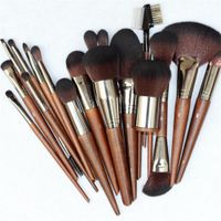 Wholesale MUFE SERIES Brushes Complete Brush Set Wooden Handle Soft Synthetic Hair Professional Beauty Makeup Brushes Kit Tools