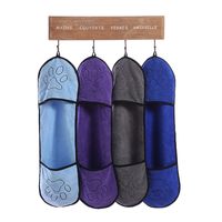 Wholesale Pet Supplies Bath Towels Ultra absorbent Microfiber Super Absorbent Pets Drying Towel Blanket With Pocket Small Medium Large Dogs WY1322 LXL