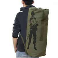 Wholesale Size Multifunction Canvas Tactical Backpack Rucksacks Army Bag Men Women Outdoor Foldable Travel Hiking Camping Bag1