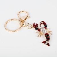 Wholesale Keychains Fashion Scorpion Cute Pendant Crystal Charm Keyring Keychain Party Wedding Birthday Creative Gift For Women Purse Car Key
