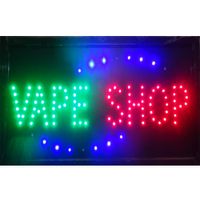 Wholesale direct selling LED Vape Shop sign custom neon signs of electronic cigarettes shop open business inch