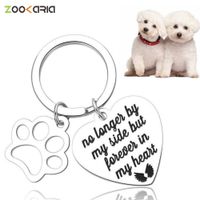 Wholesale Pet Memorial Gift for Dogs Cats Pet Cat Dog ID Tags Loss of Pet Sympathy DIY Crafts Remembrance Jewelry Keyrings