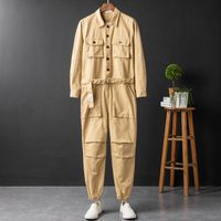 Wholesale Men s Pants Fashion Casual Overalls Jumpsuits Men Women Long Sleeve Workwear Work Clothing Streetwear Cargo Onesie Rompers Plus Size