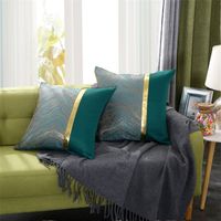 Wholesale Luxury Modern Cushion Cover Gold Coast Multicolor Pillow Case For Bedroom Living Room Car Green Blue Gray Cream Coloured V2