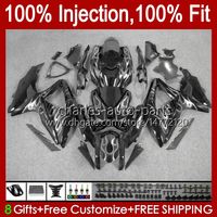 Wholesale Injection Fairings For SUZUKI GSX R750 GSXR CC K8 GSXR CC CC HC GSXR750 GSXR GSXR600 GSX R600 OEM Fairing silvery flames