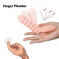 Wholesale NXY Vibrators Finger Sleeve Vibrator G spot Massage Vagina Clit Stimulate Masturbators Erotic Sex Toys for Women Couples Orgasm Adult Games