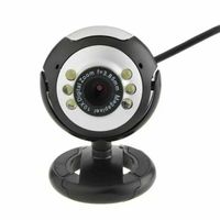 Wholesale Webcams USB HD Webcam Camera Web Mega Pixel With White LED Microphone Adjustable For PC Laptop Desktop Computer