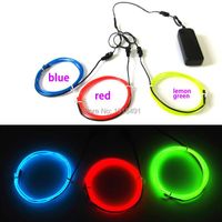 Wholesale Top Selling Fancy DC3V mm EL Cold Light Fashion TV Backlight Accessory Pieces Led Neon Rope Fluorescent Rave Costume Decor Strips