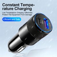 Wholesale USB PD small steel cannon car charger metal aluminum alloy For Universal A mobile phone