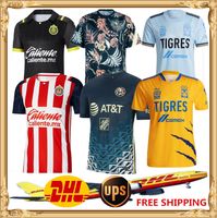 Wholesale DHL Free UPS Club America soccer Jersey Club Chivas soccer Jersey Tigres UANL Football Shirts Size can be mixed batch