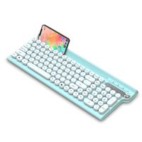 Wholesale Keyboards G Wireless Keyboard And Mouse Protable Mini Combo Set For Notebook Laptop Mac Desktop Punk Keycaps
