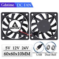 Wholesale 2 pieces gdstime pin dc v volt cm dual ball bearing brushless cooling fan x mm cooler
