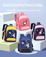 Wholesale School Bags Cartoon Kids School bags High Quality Safe Blue Black Students Backpack Polyester Mochila With Light Reflector