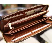 Wholesale fashion designer credit card holder high quality classic leather purse folded notes and receipts bag wallet purse distribution box pur l5Rk