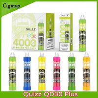 Wholesale Quizz QD30 Plus Disposable Pods cigarette Device Kit E cigarettes Puffs Rechargeable USB mAh Battery ml Prefilled Pod RGB Light Vape Pens