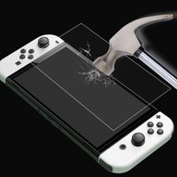 Wholesale X0908F Game Controller Tempered Glass Screen Protectors for Nintendo OLED Wireless Switch Controllers AB Glue H mm Protector