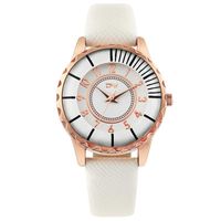 Wholesale Wristwatches Diamond Cut Glass Elegance Women Watch Lady White Color Black Fashion Style Wrist For