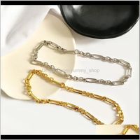 Wholesale Luxury Designer Women Necklace Gold Collarbone Chians Necklaces Ins Fashion Style Brass Bracelet And Clavicle Chain Z0Zz Chains W1Ma