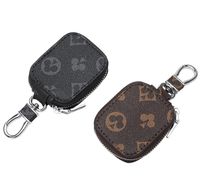 Wholesale Personality Vintage Car Key Case Male PU Leather Keys Holder Women Smart Housekeeper Zipper Keychain Case Car Key Pouch Bag Car Key Wallet
