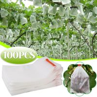 Wholesale Storage Bags Gardening Garden Plant Fruit Protect Drawstring Net Bag Mesh Against Insect Bird Greenhouse For Jardinage