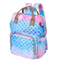Wholesale Large Capacity Diaper Backpack Storage Mummy Bags New Fashion Print Collection Leisure Backpack Mom Nursing Organizer Baby Care Q0528