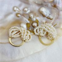 Wholesale 6 layers freshwater pearl ring for women