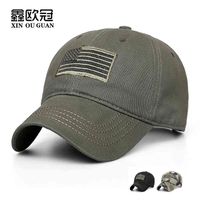 Wholesale Autumn and winter hat men s outdoor camouflage mountaineering baseball embroidery national flag cap women