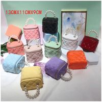 Wholesale Brand C Handbags G Jelly Cosmetic Bags Girls And Women Pearl Portable One Shoulder Messenger Bag Colors